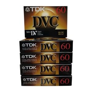 TDK DVC 60 Mini Digital Video Cassette Tapes Lot Of 5 New‎ & Sealed
